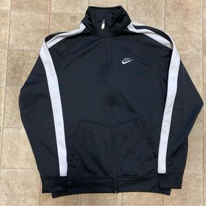 Nike Men's Black and White Sweatshirt L Measurement